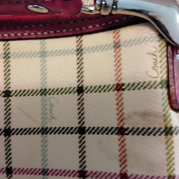 Coach Tattershall plaid crossbody bag with matching coin purse - Picture 7 of 8